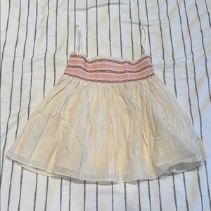LoveShackFancy Beack Mini Skirt - Size Medium